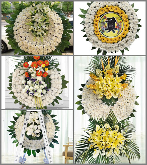 河南南阳宛城区白河街道盆窑村花圈速递